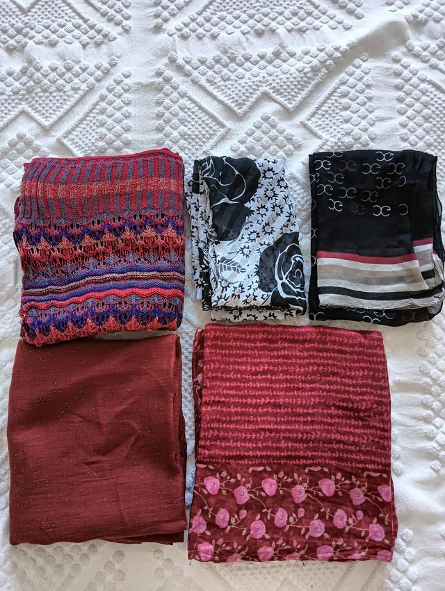 Lote Pañuelos y Foular (5uds)