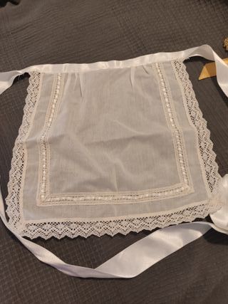 Cofia delantal enagua Alicantina bebé-niña