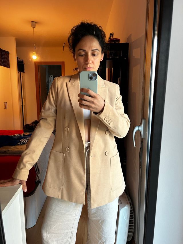 Americana color vainilla talla 36