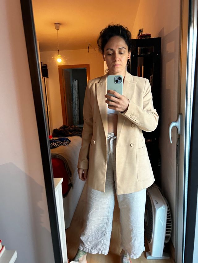 Americana color vainilla talla 36