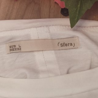 Camiseta blanca de algodón "Sfera".