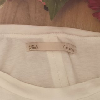 Camiseta blanca de algodón "Sfera".