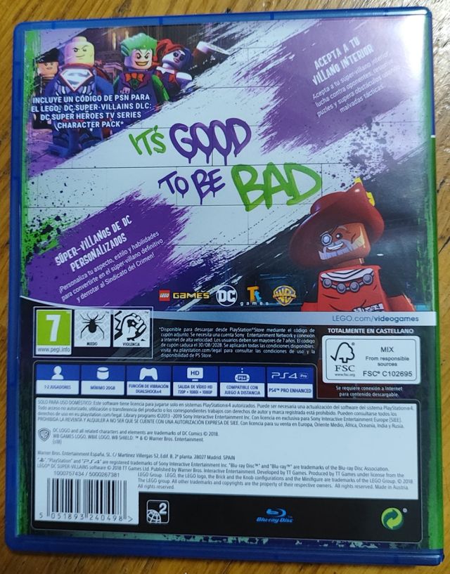 Videojuego Lego DC super villanos