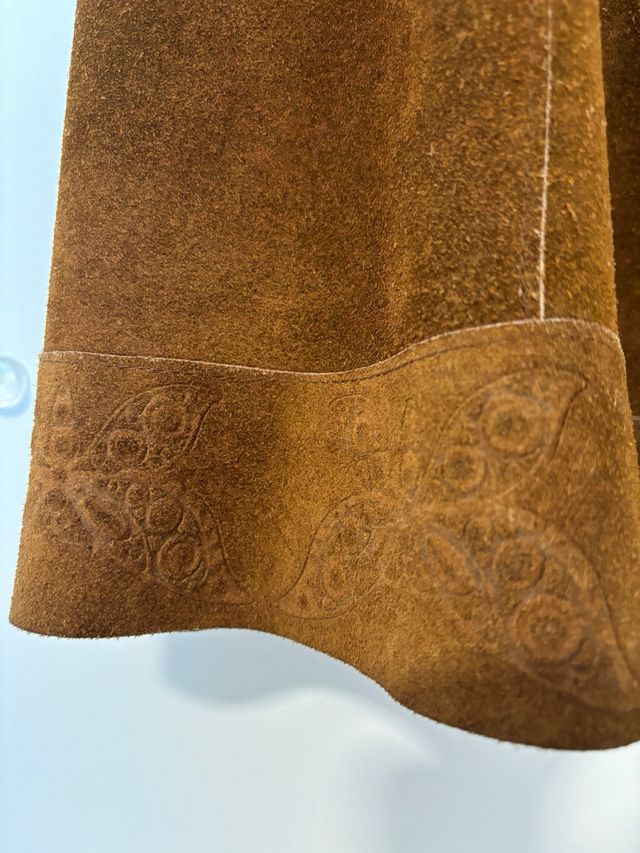 Conjunto piel cuero nobuck