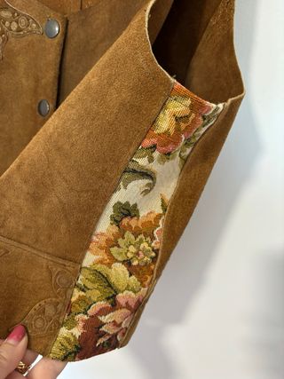 Conjunto piel cuero nobuck