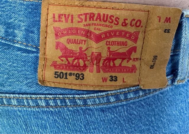 Pantaloni corti Levis jeans 501 93 tg.33