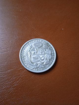 Antigua moneda peruana.