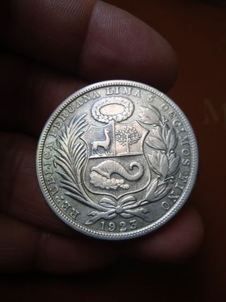 Antigua moneda peruana.