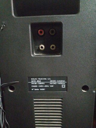 Mini cadena analógica