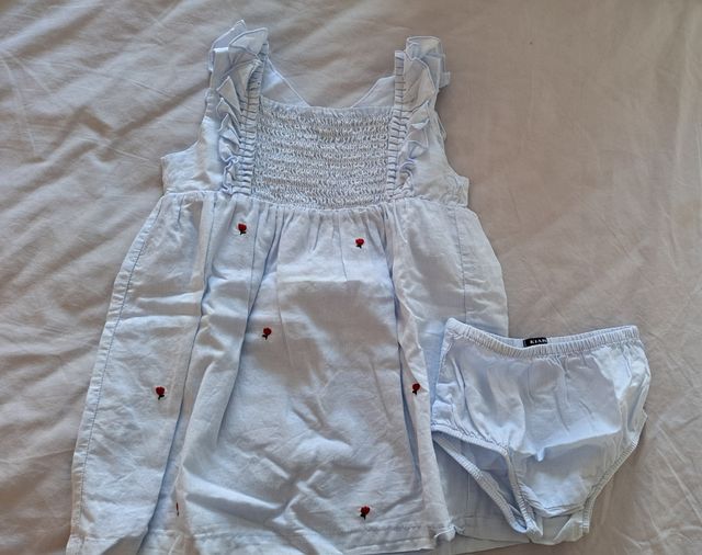 Vestido azul niña Kiabi