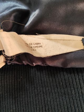 Cazadora de piel azul