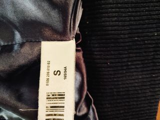 Cazadora de piel azul