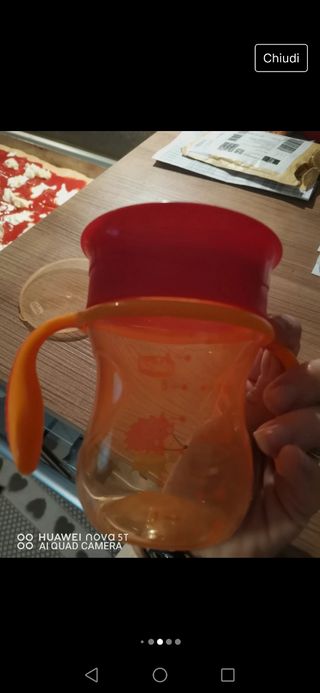 Bicchiere "imparo a bere " chicco