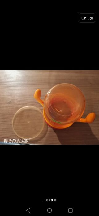 Bicchiere "imparo a bere " chicco