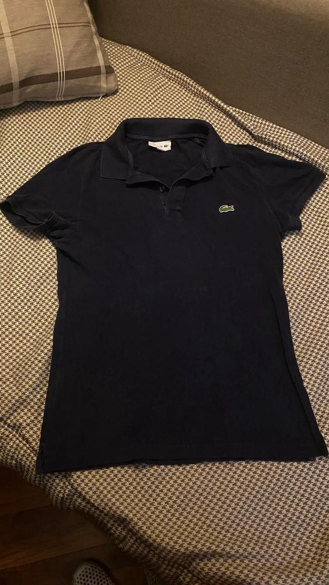Lacoste Blu Polo taglia S, slim fit