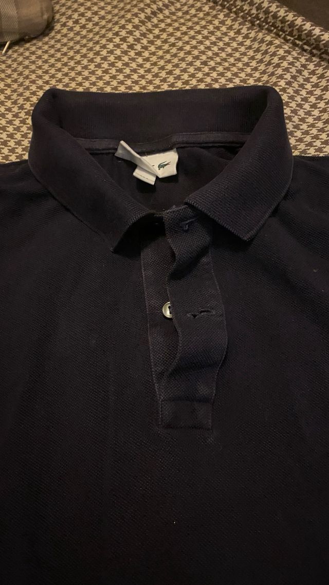 Lacoste Blu Polo taglia S, slim fit