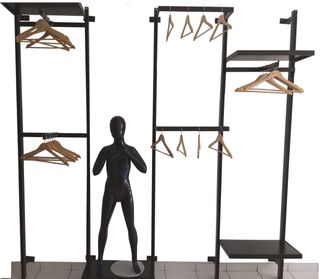 Estantería para comercios. Soporte de estantería.