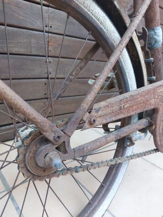 Bici oxidada decoración 