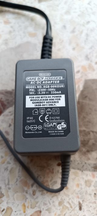 Fuente de alimentación GAME BOY ADVANCE 