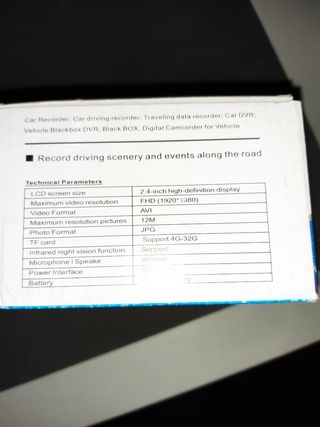 Camara HD para interior de vehículos