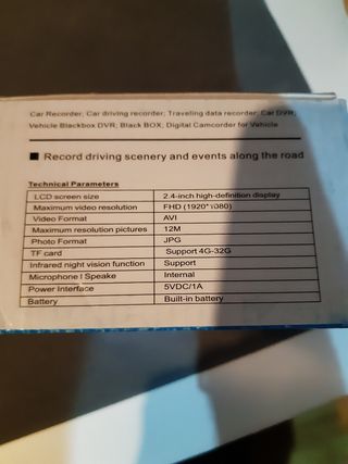 Camara HD para interior de vehículos