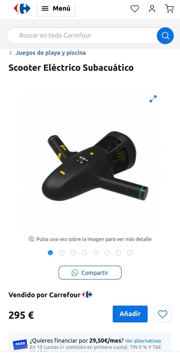 Scooter subaquatico eletrico NUEVO