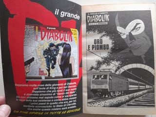 Diabolik: Oro e Piombo. Comic italiano. Inédito