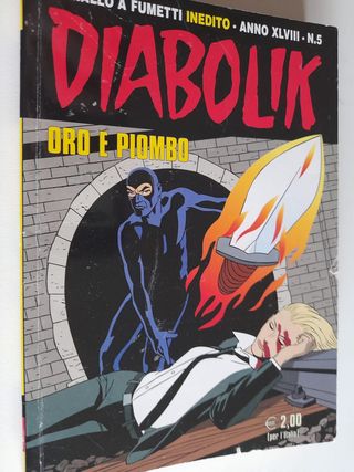 Diabolik: Oro e Piombo. Comic italiano. Inédito
