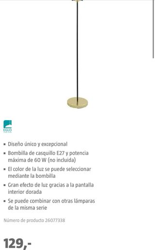 Lampara Pie tipo antorcha