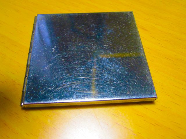 Doble espejo de viaje 50's Cristal pulido y Alpaca