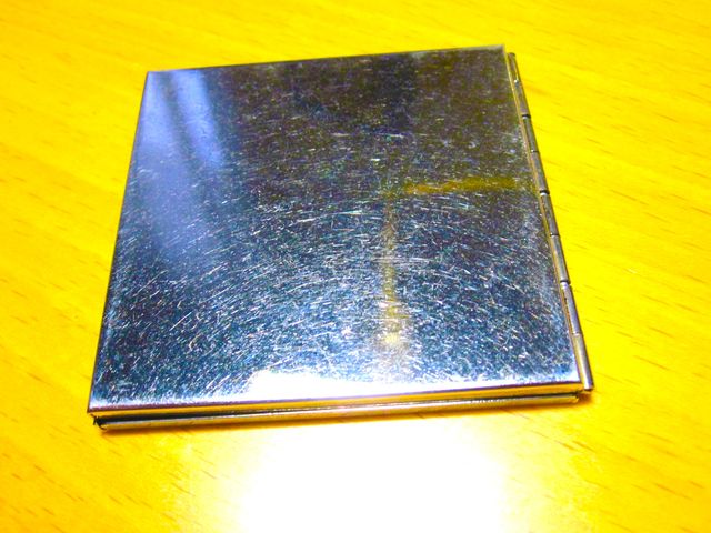 Doble espejo de viaje 50's Cristal pulido y Alpaca