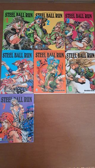 Jojo Steel Ball Run vol. 1-7 come nuovi
