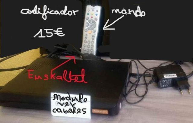 Tdt.Adapt.antena(8) y Codif.canales(15€)