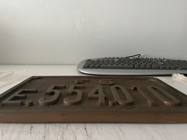 Targa Locomotiva elettrica FS E.554