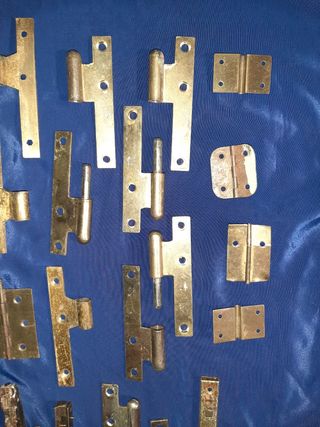 Bisagras pernios cierre laton antiguos