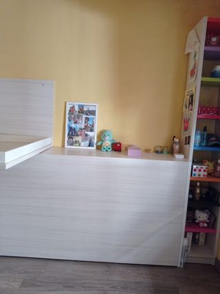 Mueble tren con 2 camas (1 plegable)
