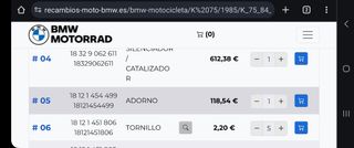 RECAMBIO MOTO BMW EMBELLECEDOR DE ESCAPE