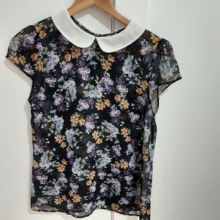 Camisa de gasa negra