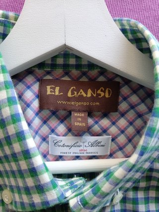 Camisa de cuadros manga larga El Ganso