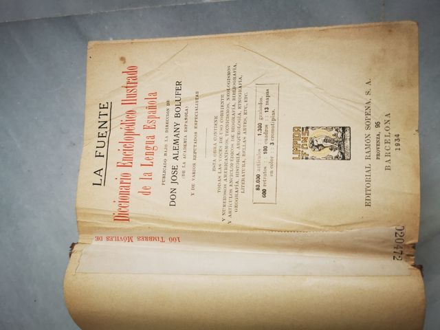 Diccionario enciclopédico ilustrado 1934