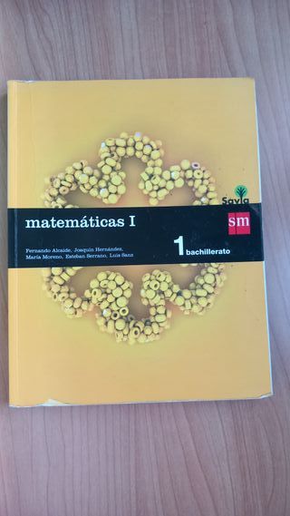 Libro Matemáticas 1 bachillerato SM