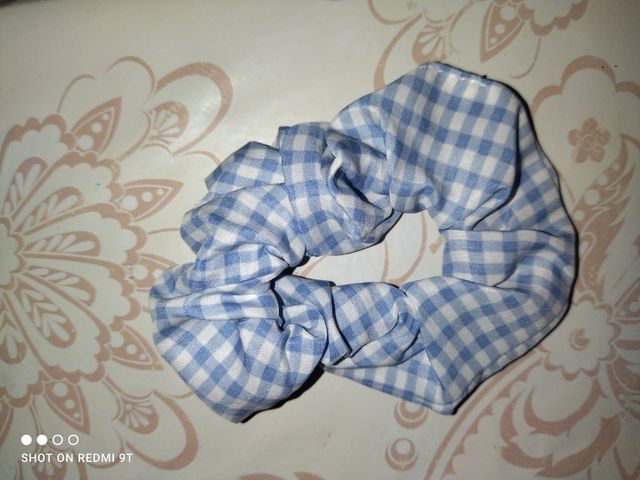 Scrunchies capelli  quadretti Vichy 