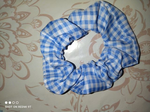 Scrunchies capelli quadretti Vichy 