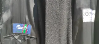 Abrigo de hombre de lana gris marengo oscuro