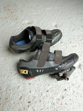 Zapatillas bicicleta con pedales aut