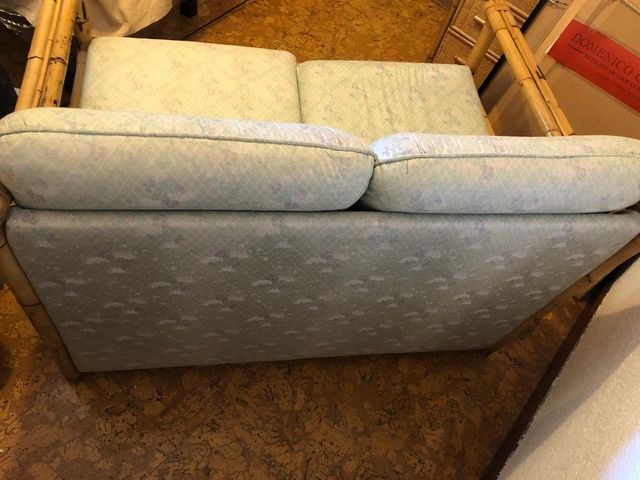 Sofá-cama, ratán,  (2 en 1) rústico