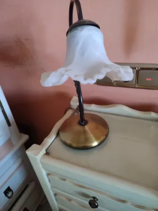 Lampara de forja de mesita