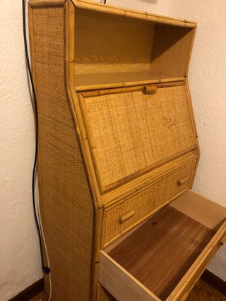 Secreter ratán, 4 cajones amplios