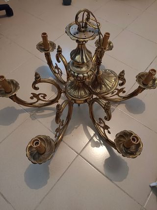 Lámpara de araña, bronce