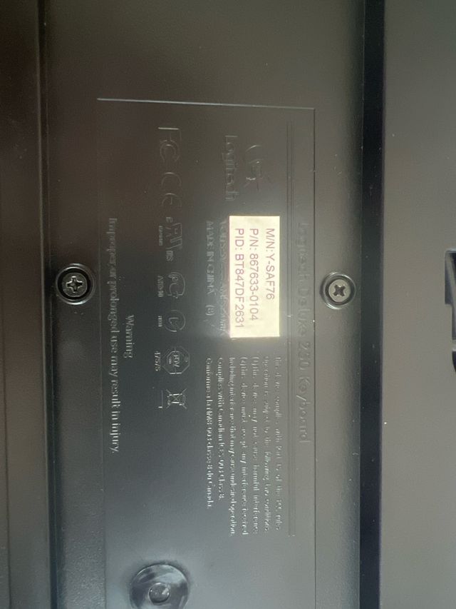 Teclado ordinador logitech